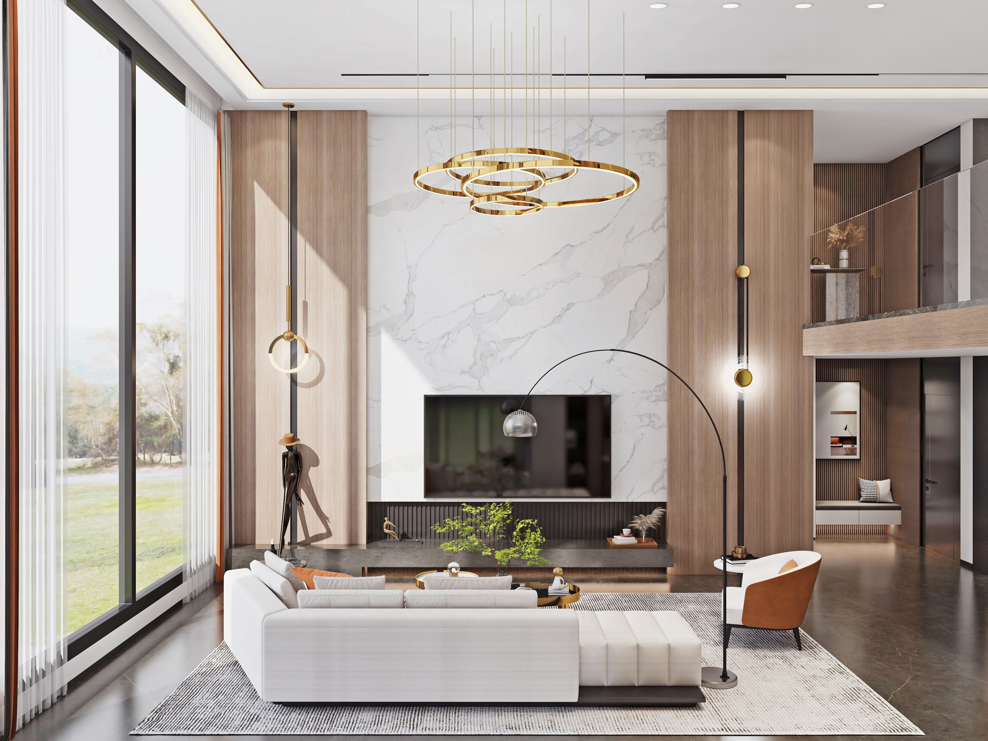 意式轻奢 - 客厅空间